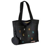 Bolso de lona para laptop para mujer, para clase y viajes diarios, con amplio espacio, bolso de hombro grande, Negro Bk, Medium
