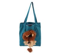 Bolso de Lona para Mascotas con Forma de león, Bolso portátil de Hombro para Mascotas de Gran Capacidad con Correa Ancha y Cremallera para Gatos y Perros pequeños, diseño de Lona t (Estilo 3)