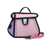 Bolso de Lona Profesional de Dibujos Animados 2D con diseños creativos, Bolso de Hombro, Bolso Cruzado con Cadena para un Accesorio destacado, Bolso Cruzado