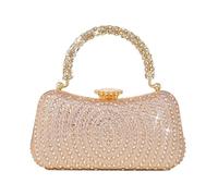 Bolso De Lujo con Diamantes Imitación para Veladas Elegantes Cruzado Hombro para Fiesta Boda Reunión Social Noche Poliéster
