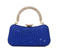 Bolso De Lujo con Diamantes Imitación para Veladas Elegantes Cruzado Hombro para Fiesta Boda Reunión Social Noche Poliéster
