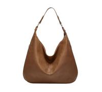 Bolso de madre de borlas sólidas, gran capacidad, una bolsa de hombro, bolso de compras O Bag bolsos de mujer bolsillo interior, caqui, talla única