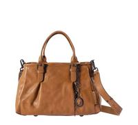 Bolso de mano con correa de chispas de la Sra. Choco de Tías y Tíos coñac