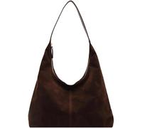 Bolso de mano de ante para mujer, bolso de hombro, bolsa de gamuza Hobo, hombro y bolso de mano de piel suave de gran capacidad, ideal para la escuela, viajes, compras, viajes y uso diario