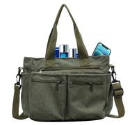 - Bolso de mano de, bolso de mano de, bolso universitario de gran capacidad, bolso de hombro, bolsas de banana, bolsa de viaje, verde, Se référer au descriptif