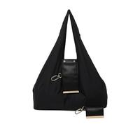 Bolso de mano de cuero, diseño plegable moderno, bolso de mano funcional elegante, elemento de accesorios de metal duradero, portabilidad sin esfuerzo, para salidas a la playa, picnic y vida moderna