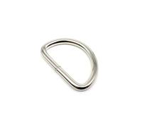 Bolso de Mano de Cuero Grueso de Metal, 2 uds., Mochila, Bolso, Correa, cinturón, Collar for Perro, Cadena, Web Semi O DEE D, Cierre de Hebilla de Anillo DIY(Silver,Inner Wide 13mm)