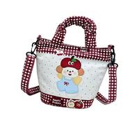 Bolso de mano de dibujos animados - Mujeres de moda con un cubo | Elegante hombro ligero transporte con un interior espacioso, accesorio diario informal para salidas amigables streetwear vo