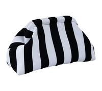 Bolso De Mano De Ganchillo,Bolso De Mano De Punto - Monedero nube fruncido con bloques de color,Monedero de punto de nube informal, bolso de mano tejido de ganchillo con cierre de bloqueo de beso para