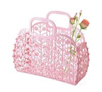 Bolso de mano de gelatina, bolsa de gelatina para niñas,Bolso de playa desmontable para | Bolso de playa portátil de, bolso de gelatina reutilizable para la vida diaria, actividades pl, rosa, Se