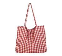 Bolso de Mano de Lona a Cuadros Bolsos Vagabundos para Mujer Bolsos de Hombro Bolso de Monedero Regalo del día de Valentín para Mujeres Niñas Bolso de Hombro Tote A Cuadros Todos los días de