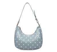 Bolso de mano de lunares para mujer, bolso de mano ligero con asa superior con cremallera para salidas diarias, compras, citas, varias ocasiones, Blue, Medium