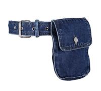 Bolso de mano de mezclilla para mujer con cinturón desmontable, bolsa de soporte para teléfono para camisas, vestidos, camisetas, para ropa casual de abrigo, azul, Talla única