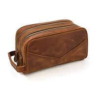 Bolso de mano de moda para hombre, bolso de mano de piel auténtica, monedero con cremallera, cartera larga, bolso de mano grande para negocios, soporte para teléfono (color: C, tamaño: 25 x 11,5 x 14