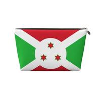 Bolso de mano de piel con diseño de bandera de Burundi para mujer, portátil, gran capacidad, con cremallera, bolsa de almacenamiento, Gold, Talla única