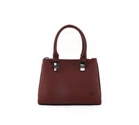 Bolso de mano de piel sintética marrón con cremallera y 3 compartimentos con correa ajustable, bolso de mano y bandolera