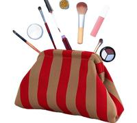 Bolso de mano de punto - Bolso de playa para mujer | Bolso de mano de mujer , bolso de punto con ñoquis con cierre casual de beso al ganchillo para un elegante, Red Gold,