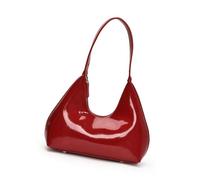 Bolso De Mano Elegante PU Hombro con Acabado Brillante Lujoso para Las Axilas Viajes Diarios Y Reuniones Sociales Mujer