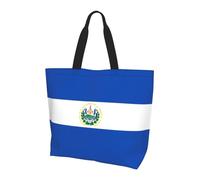 Bolso de mano estampado de la bandera de Azerbaiyán, bolso de hombro, adecuado para viajes, playa y compras diarias., El Salvador, Talla única