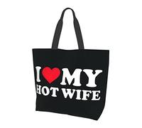 Bolso de mano I Love My Hot Wife 2 para mujer, bonito bolso de compras, bolso de hombro de gran capacidad, organizador de bolso de moda para trabajo