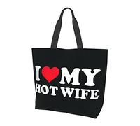 Bolso de mano I Love My Hot Wife 2 para mujer, bonito bolso de compras, bolso de hombro de gran capacidad, organizador de bolso de moda para trabajo