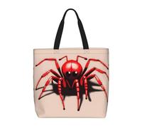 Bolso De Mano Linda Arañita Roja Mujer Bolsos Shopper Casual Tote Bag Ligero Bolsa De Playa Para Oficina Viaje Compras