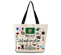 Bolso De Mano Llévame A Washington Ligera Bolso Tote Ajustable Tote Bag Para Enfermería Escolares Estudiantes