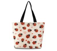 Bolso De Mano Mariquita De Dibujos Animados Ajustable Bolso Mujer Ligera Bolsa De Compras Para Compras Enfermería Trabajo
