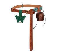 Bolso de mano medieval con clip para falda, colgante vintage de mariposa en la cintura con bolsa de cadena con clip, accesorio gótico de cosplay para mujer, Brown, Talla única