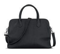 Bolso de Mano Negra para Mujer - Bolsa de Mano Expatrié Odette Hecho de Cuero Vegano - Mochila de Hombro Messenger Cuero PU Portátil 13'' / Maleta de Oficina - Elegante Bolso con Compartimentos