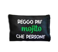 Bolso de mano para guardar más mojitos que personas, idea de regalo para amigas., Negro , M, Contemporáneo