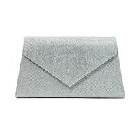 Bolso de mano para mujer, bolso de mano para mujer, bolso cruzado de hombro para mujer, bolso cruzado de moda, bolso de noche con diamantes de imitación, Silver