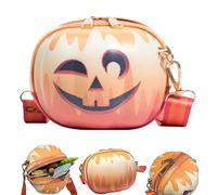 Bolso de mano para mujer | Cartera de calabaza con cara sonriente | Cartera de calabaza para teléfono, documentos, trabajo, compras, viajes, calle, al aire libre, citas, viajes, travieso, Refer to