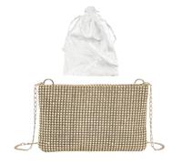 Bolso De Mano Para Mujer Con Cadena - Elegante Bolso De Boda y Hombro Brillante De 1 Pieza
