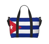 Bolso de mano para mujer con estampado de bandera cubana, bolso cruzado portátil, adecuado para fitness, viajes.