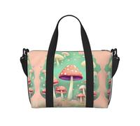 Bolso de mano para mujer con estampado de hongos de ensueño, bolso cruzado portátil, adecuado para fitness, viajes.