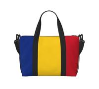 Bolso de mano para mujer con estampado de la bandera de Rumania, bolso cruzado portátil, adecuado para fitness, viajes.