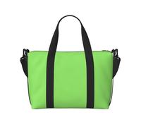 Bolso de mano para mujer con estampado verde claro de color sólido, bolso cruzado portátil, adecuado para fitness, viajes.
