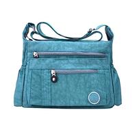 Bolso de mano para mujer, elegante, ligero, informal, bolso de hombro, monedero, bolso de libro, bolso bandolera, bolso bandolera para hombre, color camuflaje, gris, talla única