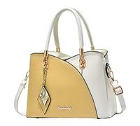 Bolso de mano para mujer, gran capacidad, a cuadros, color de contraste, medio, un hombro, bolso de mensajero, soporte de exhibición, Wh3, Talla única