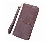 Bolso de Mano para Mujer Monedero Largo de Cuero para Mujer Monedero Bolso para teléfono para Mujer Monedero (Color : A Size : One Size)