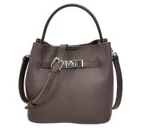 Bolso de mano pequeño con asa superior para mujer con correa cruzada desmontable y bolsa extraíble con cremallera, bolso de cuero suave Stacey, café, Small