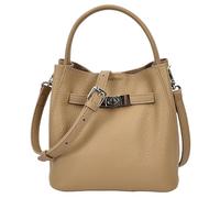 Bolso de mano pequeño con asa superior para mujer con correa cruzada desmontable y bolsa extraíble con cremallera, bolso de cuero suave Stacey, Tan, Small