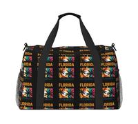 Bolso de mano plegable con estampado "We're Going to Florida", de gran capacidad, para escapadas de fin de semana en avión