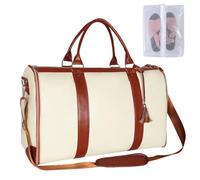 Bolso de Mano Plegable for Mujer, Bolsa de Viaje, Gran Capacidad, for Equipaje, Deporte, Actividades al Aire Libre, Organizador multifunción(Beige)