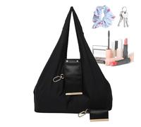 Bolso De Mano Portátil: Bolso Plegable Con Llavero, Bolo De Compras Ligero Y Elegante Con Estructura Que Ahorra Espacio | Compañero Diario Para Mujeres, Niñas, Estudiantes, Profesores, Viajes, Compra