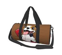 Bolso de Mano Redondo del Gimnasio del Bolso del Viaje del Boxeador del Perro del petate para los Deportes