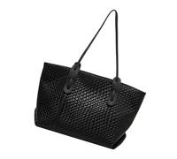 Bolso de Mano Tejido Bolso Tote de Cuero