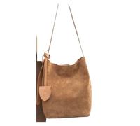 Bolso de mano tipo cubo for mujer, piel ante, estilo vintage, espacioso, un solo hombro Para la Escuela, el Trabajo(Color-03)