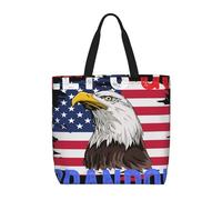 Bolso De Mano Vamos Brandon Bald Ea Gle Flag Mujer Bolsos De Hombro Impermeable Tote Bag Moda Bolsos Shopper Para Viaje Oficina Ordenador